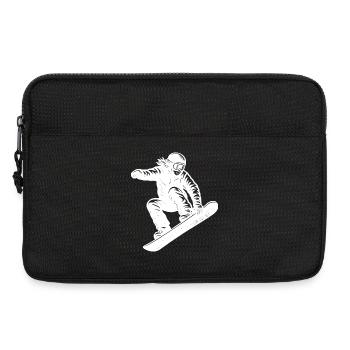 Snowboard Motiv für echte Liebhaber - Laptoptasche 13" - Schwarz - Vorne