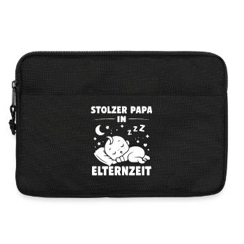 Proud dad on parental leave - Laptop bag 13" - black - Front