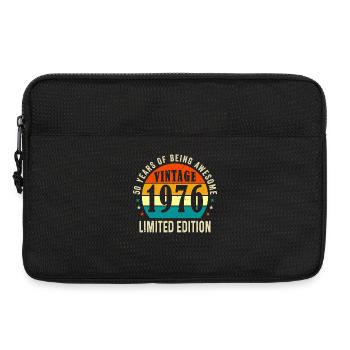 Vintage 1976 Limited Edition 50 Jahre altes Geschenk - Laptoptasche 13" - Schwarz - Vorne