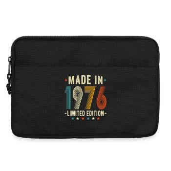Édition limitée vintage 1976, cadeaux vieux de 50 ans - Sacoche pour ordinateur portable 13 pouces - noir - Devant