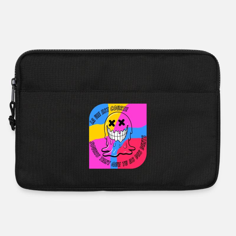 life is short. POP - Laptop bag 13" - black