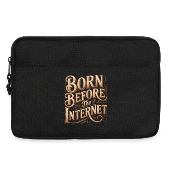 Né avant Internet - Drôle de crise de la quarantaine - Sacoche pour ordinateur portable 13 pouces - noir - Devant