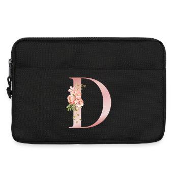 Pastel floral d with bouquet - Laptop bag 13" - black - Front