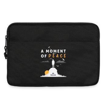 Moment of Peace Silhouette  "A Moment of Peace" - Laptop bag 13" - black - Front