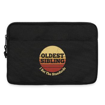 Oldest Sibling I Set The Standards Retro Vintage - Laptop bag 13" - black - Front