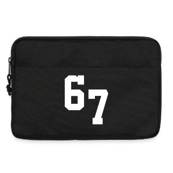 Digital Neon 67 Typography - Laptop bag 13" - black - Front