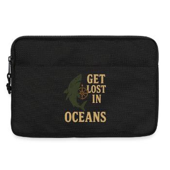 Get Lost in Oceans Nautik - Laptoptasche 13" - Schwarz - Vorne