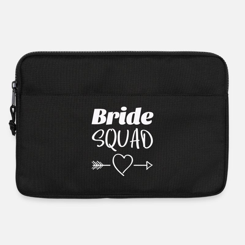 Braut Squad Herz Pfeil - Laptoptasche 13" - Schwarz