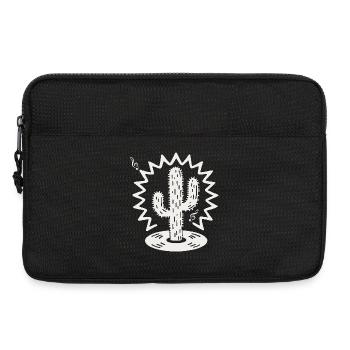 Silhouette de la sérénade du cactus - Sacoche pour ordinateur portable 13 pouces - noir - Devant