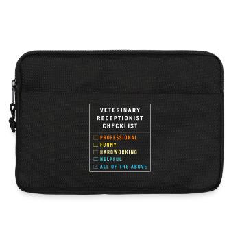 Vétérinaire, Réceptionniste, Vétérinaire, Secrétaire - Sacoche pour ordinateur portable 13 pouces - noir - Devant