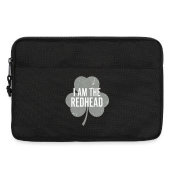 Ich bin der rothaarige Shamrock-Stolz - Laptoptasche 13" - Schwarz - Vorne