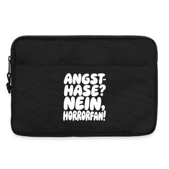 Angst? Nein, Horrorfan! - Laptoptasche 13" - Schwarz - Vorne