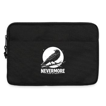 Nevermore – Rabe vor Mond - Laptoptasche 13" - Schwarz - Vorne