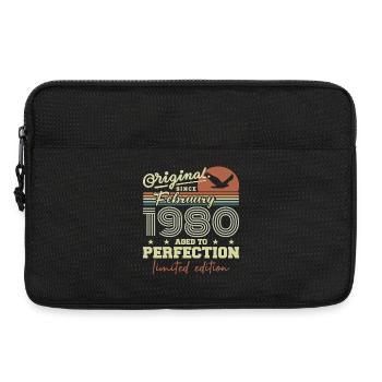 Birthday February 1980 - Laptop bag 13" - black - Front