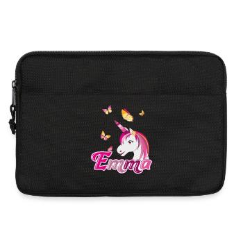 Emma, maiden name, favorite name - Laptop bag 13" - black - Front