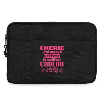 Originales Geschenk Liebling Valentinstags-Liebespaar - Laptoptasche 13" - Schwarz - Vorne