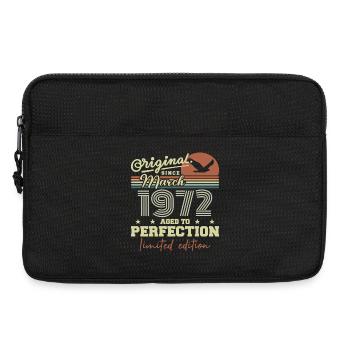 Birthday March 1972 - Laptop bag 13" - black - Front