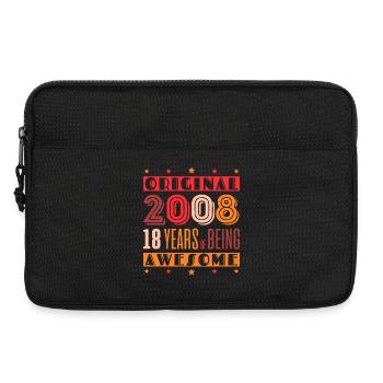 Retro Anniversary 2008: 18 years - Laptop bag 13" - black - Front