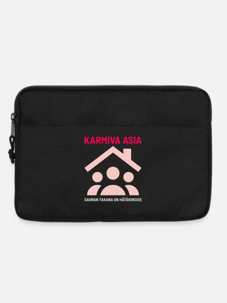 THE CREEPY THING BEHIND THE SAUNA - Laptop bag 13" - black