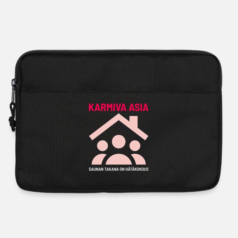 DAS GRUSELIGE DING HINTER DER SAUNA - Laptoptasche 13" - Schwarz