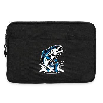 Jumping trout - Laptop bag 13" - black - Front