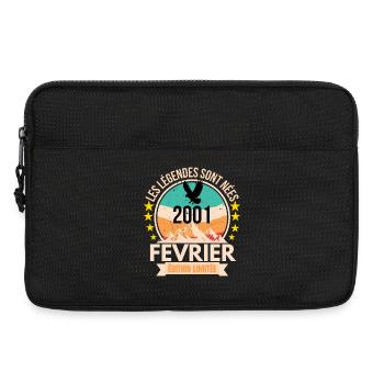 Février 2001 – Légende vintage - Sacoche pour ordinateur portable 13 pouces - noir - Devant