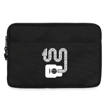 Abstract Acoustic Guitar - Laptop bag 13" - black - Front