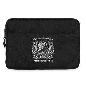 Captain of the tax class - Laptop bag 13" - black - Front