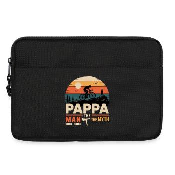 pappa cycliste la fégende vélo velo vélos - Sacoche pour ordinateur portable 13 pouces - noir - Devant