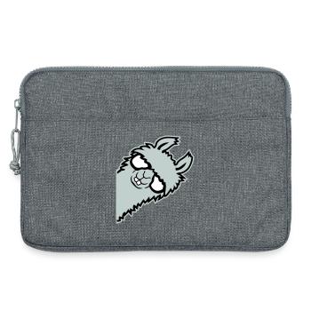 Lama Lugend Selbstgefällig Brille Nerd Lustig Tier - Laptoptasche 13" - Grau meliert - Vorne