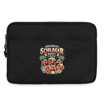 Schlager Party Crew Flamingo Offiziell - Laptoptasche 13" - Schwarz - Vorne