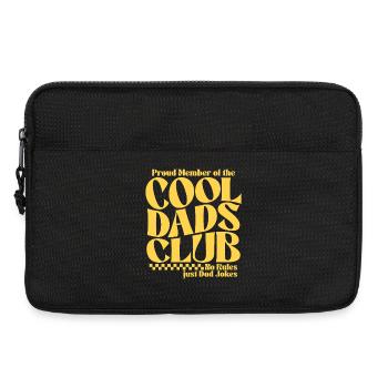 Club des papas cool - Cadeau de la fête des pères des papas - Sacoche pour ordinateur portable 13 pouces - noir - Devant