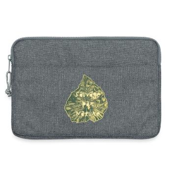 Wild von Natur aus - Laptoptasche 13" - Grau meliert - Vorne