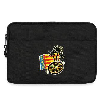 Valencia Palmen Paella - Laptoptasche 13" - Schwarz - Vorne