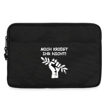 Gegen Krieg Für Frieden - Laptoptasche 13" - Schwarz - Vorne