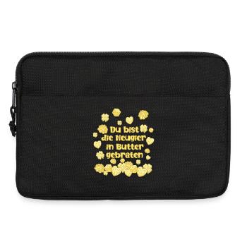 Du bist Neugier in Butter gebraten - Laptoptasche 13" - Schwarz - Vorne