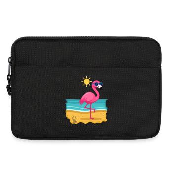 Flamenco bronzant n°1 - Sacoche pour ordinateur portable 13 pouces - noir - Devant