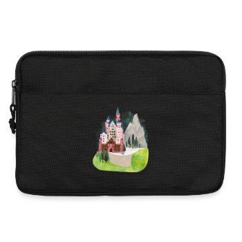 Schloss Neuschwanstein vintage Bilderbuch Bayern - Laptoptasche 13" - Schwarz - Vorne