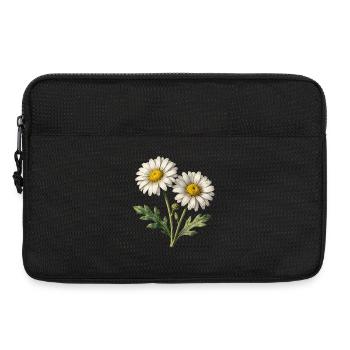 Helle Aquarell-Gänseblümchen - Laptoptasche 13" - Schwarz - Vorne