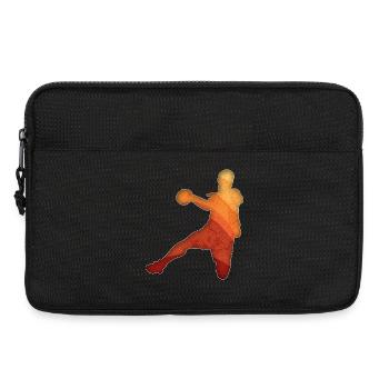 Handball spieler retro - Laptoptasche 13" - Schwarz - Vorne