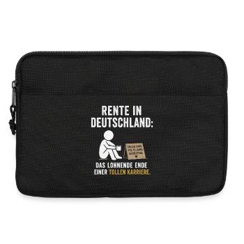 Rente Deutschland: Ende einer Karriere - Laptoptasche 13" - Schwarz - Vorne
