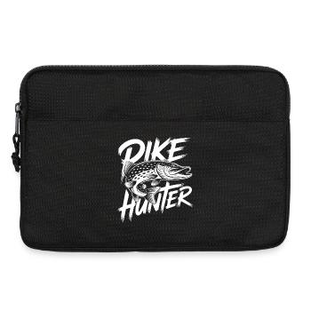 Hecht angeln - Laptoptasche 13" - Schwarz - Vorne