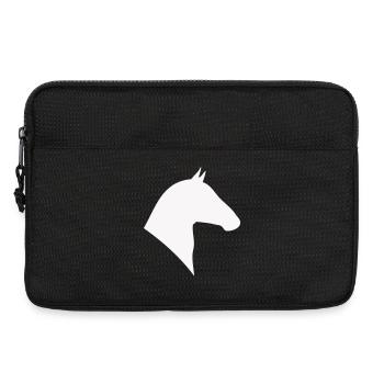 Pferdekopf Silhouette Minimal - Laptoptasche 13" - Schwarz - Vorne