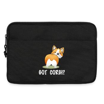 Got Corgi? Frecher Corgi-Po Spruch - Laptoptasche 13" - Schwarz - Vorne