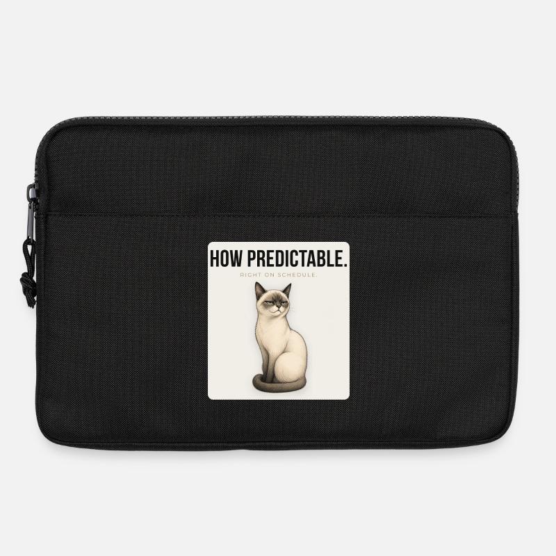 HOW PREDICTABLE. Noble Cat Sarcastic Meme Design - Laptop bag 13" - black