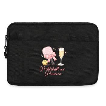 Pickleball and Prosecco flair - Laptop bag 13" - black - Front