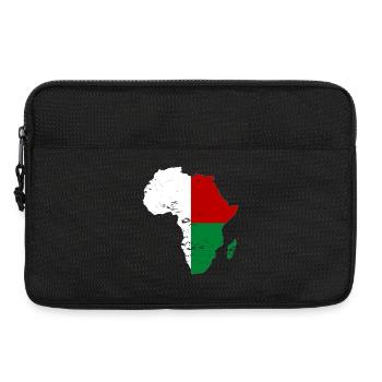 Madagaskar Flagge Afrika - Laptoptasche 13" - Schwarz - Vorne
