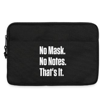 Pas de masque Pas de notes Orgueil neurodivergent - Sacoche pour ordinateur portable 13 pouces - noir - Devant