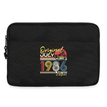 Juli 1986 Jahrgang Geburtstag Retro Geschenk - Laptoptasche 13" - Schwarz - Vorne