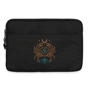 Signe du zodiaque du Cancer – Symbole astrologique - Sacoche pour ordinateur portable 13 pouces - noir - Devant